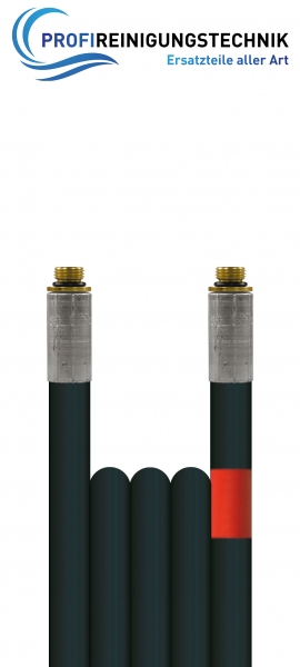 Rohrreinigungsleitung "Polya" ohne Düse / Schlauch aus Kunststoff mit einer Gewebeeinlage / Nennweite 5 / 200 Bar / 20 °C / AG "mit O-Ringen" - 1:8" : 1/8"